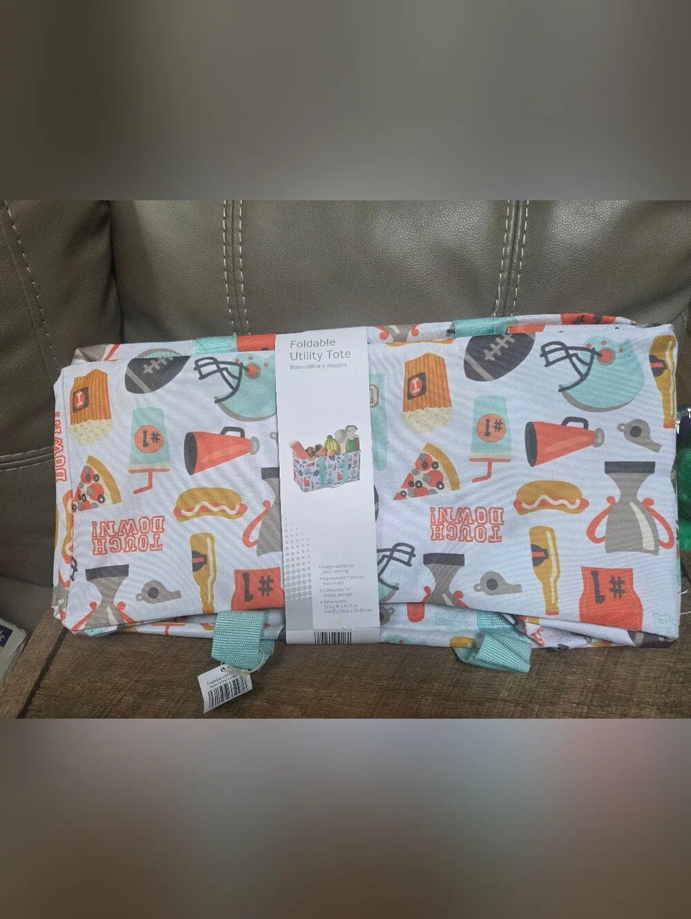 Crane Foldable Utility Tote – Game Day Print ~ Bin 1E